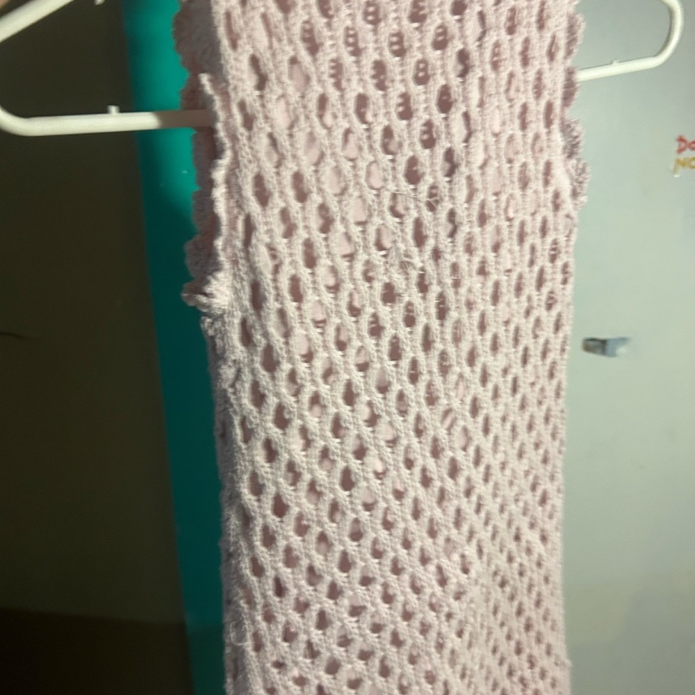 Pink Textured Knit dress